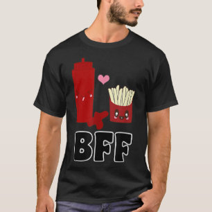 T-shirt Cute Kawaii French Fries et Ketchup BFF