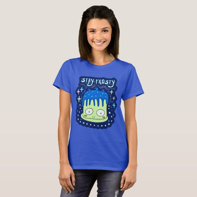 T-shirt Cute Kawaii Gâteau Drôle Citation De Cuisson Reste (Devant entier)