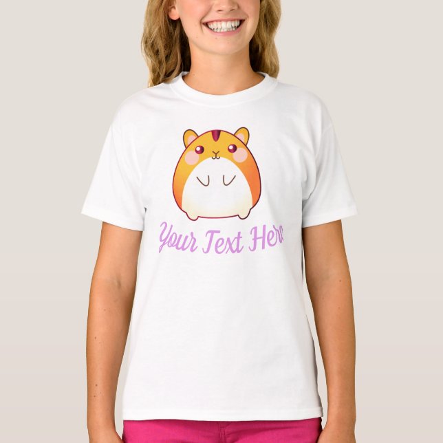 T-shirt Cute Kawaii Hamster personnalisé (Devant)