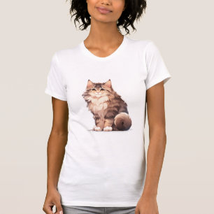 T-shirt Cute Kawaii Maine Coon Big Chat