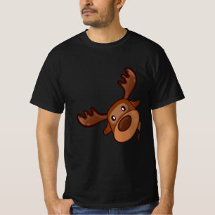 T-shirt Cute Kawaii Moose Elk Deer Funny Alaska Moose