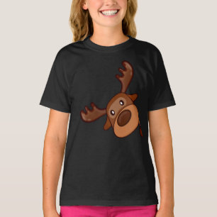T-shirt Cute Kawaii Moose Elk Deer Funny Alaska Moose