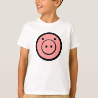 Cute Kawaii Pink Piggy Pig Vector Art
