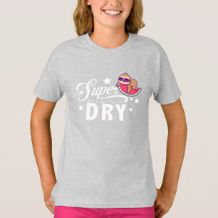 T-shirt Cute Kawaii Sloth Posé Sur La Pastèque Super Sec