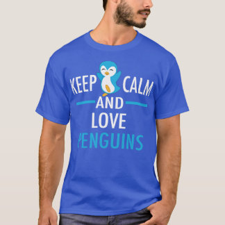 T-shirt Cute Keep Calm Aimer Pingouins