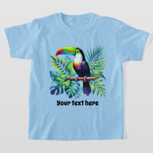 T-shirt Cute kids unisex toucan personnalisable