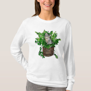 T-shirt Cute Kitten dans un pot de navet