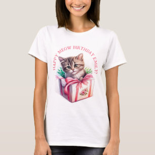 T-shirt Cute Kitten dans une boîte Cadeau d'anniversaire