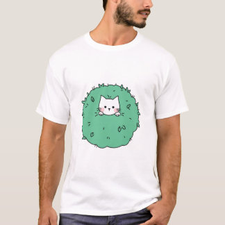 T-shirt Cute Kitten in a Bush 