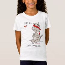 Cute kitten top avec Kiki Kung Fu Kitten