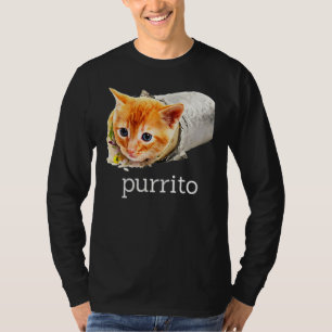 T-shirt Cute Kitty Chat Purrito Burrito Pun Essentiel