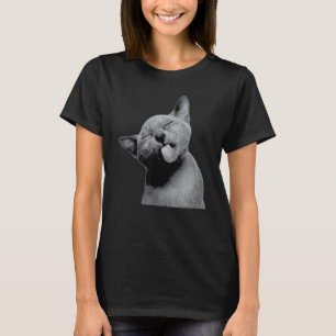 T-shirt Cute Kitty Chat Sticking Sa Langue À Vous Anim