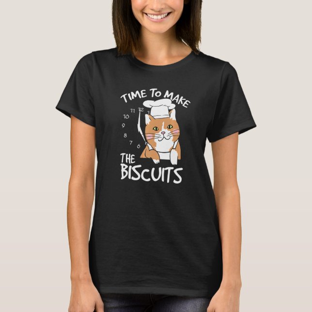 T-shirt Cute Kitty Temps Pour Rendre Les Biscuits Cat Univ (Devant)