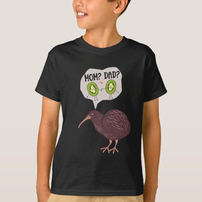 T-shirt Cute Kiwi Humour de famille d'oiseaux Nouvelle-Zél (Devant)