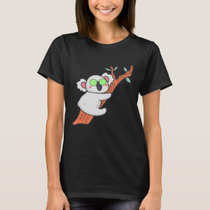 T-shirt Cute Koala Avec Des Lunettes De Soleil Suspendues