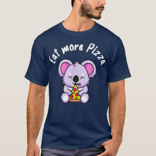 T-shirt Cute Koala Mange Pizza Amusant Australien Pizza Lo
