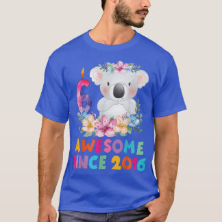 T-shirt Cute koala ours 6 ans tenue d'anniversaire pour ga