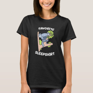 T-shirt Cute Koala Sleeping Napping Favorite Sleep Time Na