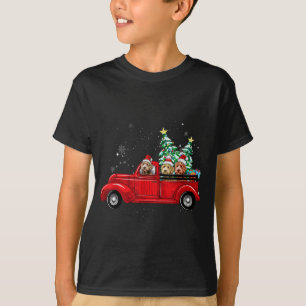 T-shirt Cute Labradoodle Chien Conduite Xmas Camion Noël
