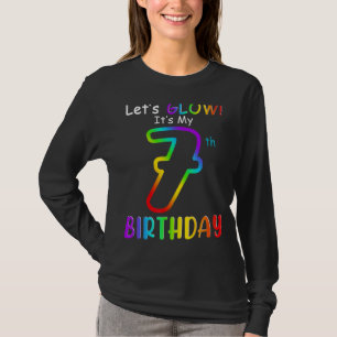 T-shirt Cute Laissons éclater C'est mon 7 7e anniversaire 