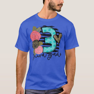 T-shirt Cute Leopard 3rd Grade Back To School Teac