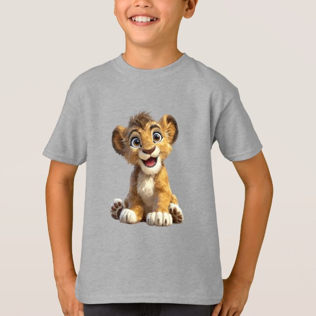 T-shirt Cute Lion Cub (Devant)