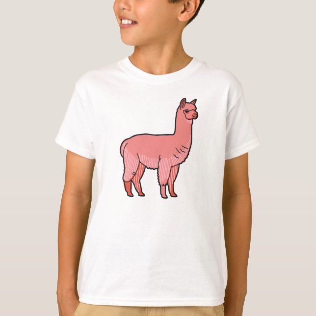T-shirt Cute little alpaca (Devant)