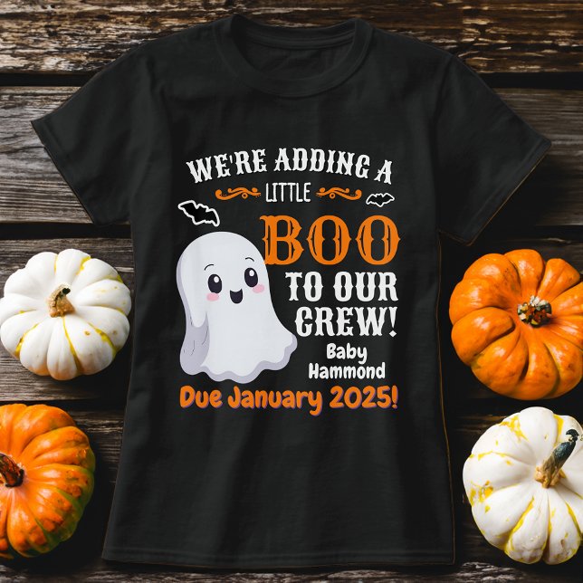 T-shirt Cute Little Ghost Halloween Faire-part de grossess (Créateur téléchargé)