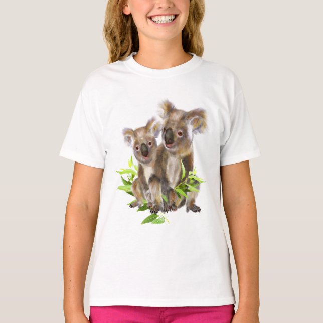 T-shirt Cute Little Koala Oear Australian Animal Art (Devant)