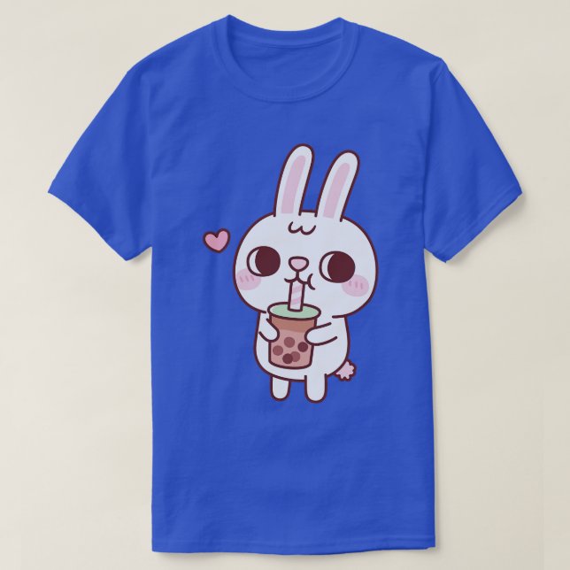 T-shirt Cute Little Loves Bubble Tea (Design devant)
