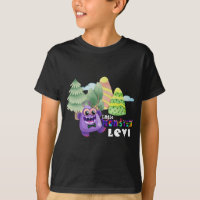 👾 Cute Little Monster Nom personnalisé du garçon 