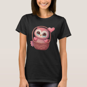 T-shirt Cute Little Owl Valetines Animal Love 5