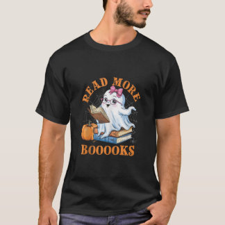 T-shirt Cute Livres Ghost Read More Livres Funny Teacher H