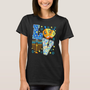 T-shirt Cute LOVE Chanukah Hanoukka Décorations Dreidel Me