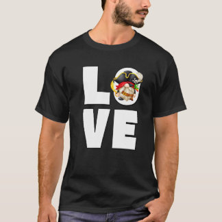 T-shirt Cute Love Gnome In Pirate Costume Men For Pirate