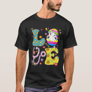 T-shirt Cute Love Nurse Life Stethoscope Scrub Eggs Easter