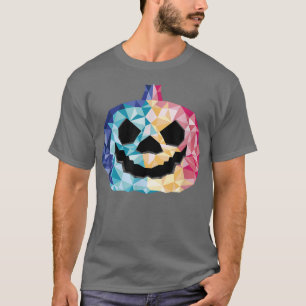 T-shirt Cute Low Poly Jack-o'-lantern coloré Halloween Pu
