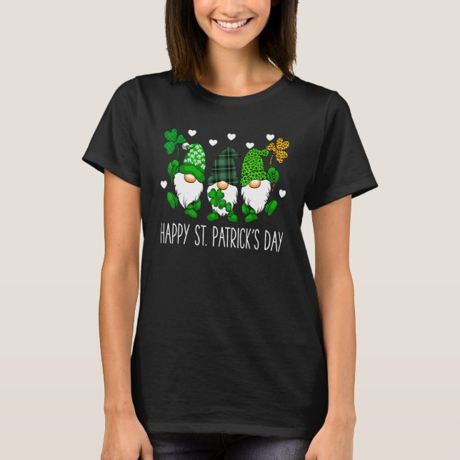 T-shirt cute lucky gnome happy st patricks day family outf (Devant)