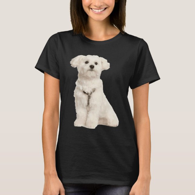T-shirt Cute Maltese (Devant)