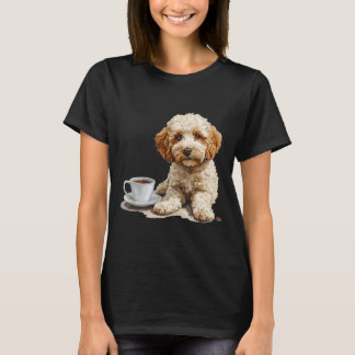T-shirt Cute Maltipoo avec une coupe de café Maltipoo