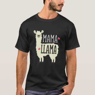T-shirt Cute Mama Llama Famille Zoo Voyage Fête des Mères