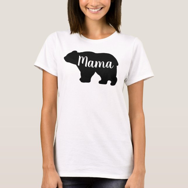 T-shirt Cute Mama ours design mère cadeau de jour (Devant)