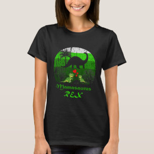 T-shirt Cute Mamasaurus Rex Deux enfants Dinosaur Moms