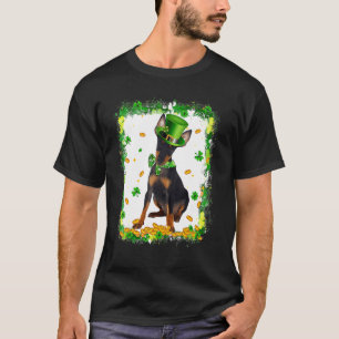 T-shirt Cute Manchester Terrier Chien Jour de la Saint Pat