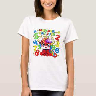 T-shirt Cute Maths Numbers Ladybird Number Day T Shirt UK