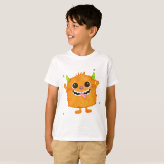 T-shirt Cute Monster Kids Tee, Birthday Gift for Boys 