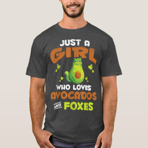 T-shirt Cute Nature Forêt Animal Avocado Amoureux Filles F