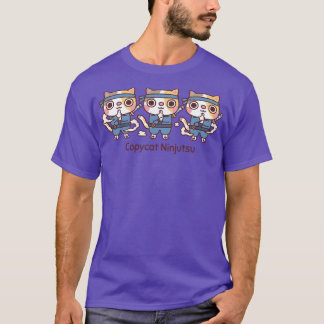 T-shirt Cute Ninja Chats chat Ninjutsu Funny