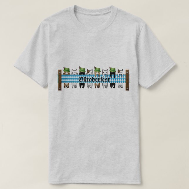 T-shirt Cute Octoberfest Chats (Design devant)