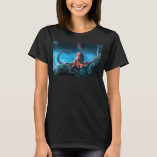 T-shirt Cute Octopus Vintage Kraken Monster Tentacles